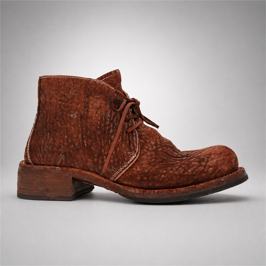 PASCH Holden Chukka Boot in Deep Red Shell Cordovan, side view