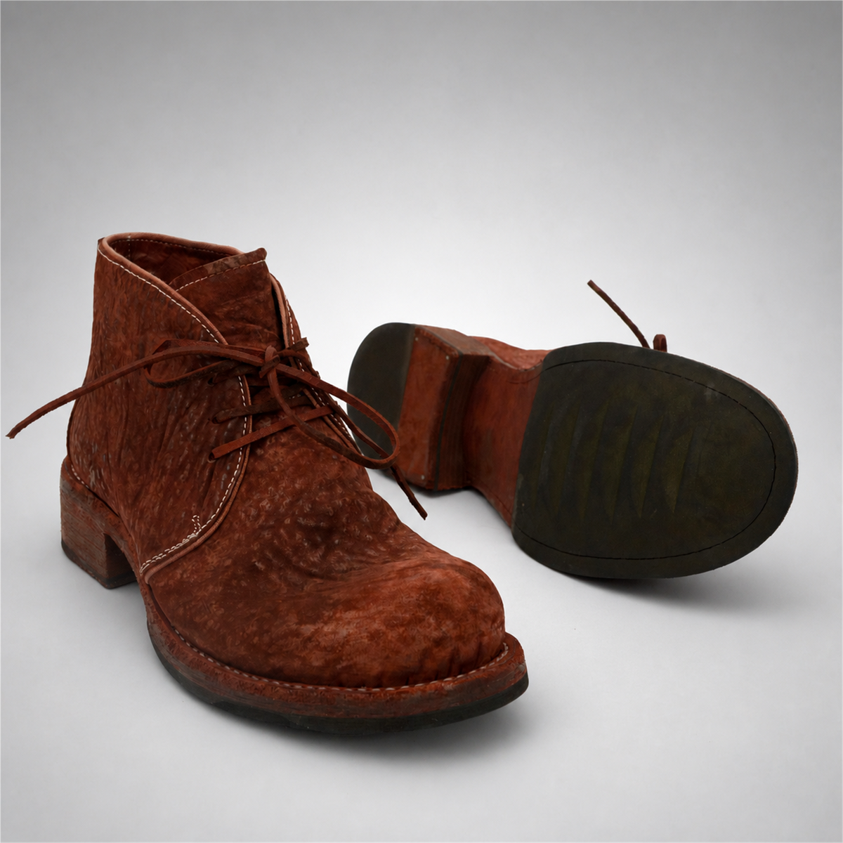 PASCH Holden Chukka Boot in Deep Red Shell Cordovan