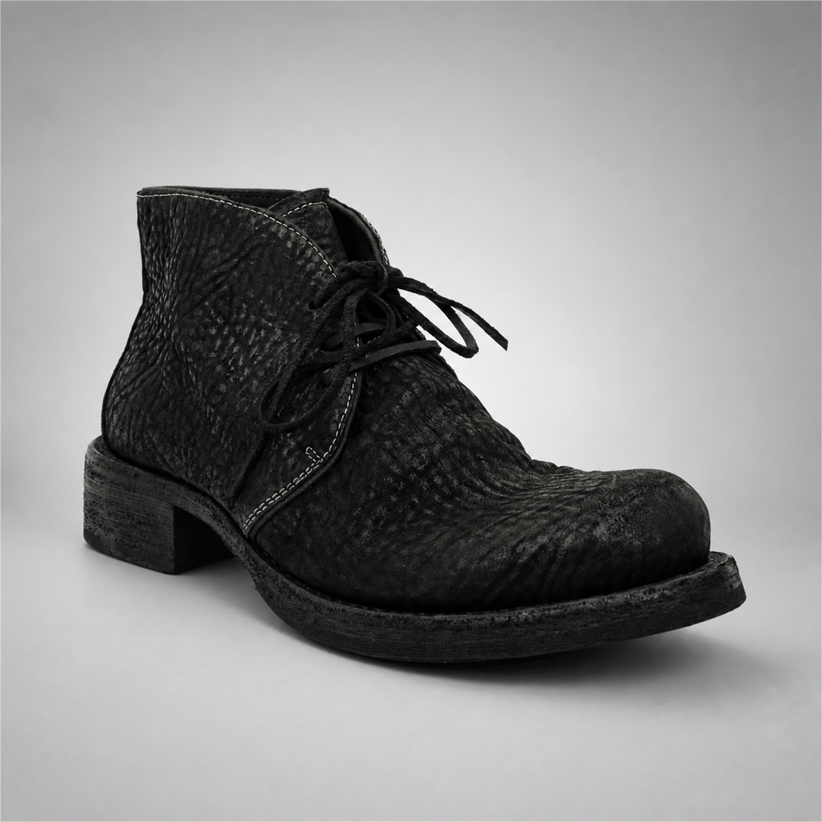 PASCH Holden Chukka Boot in Black Shell Cordovan