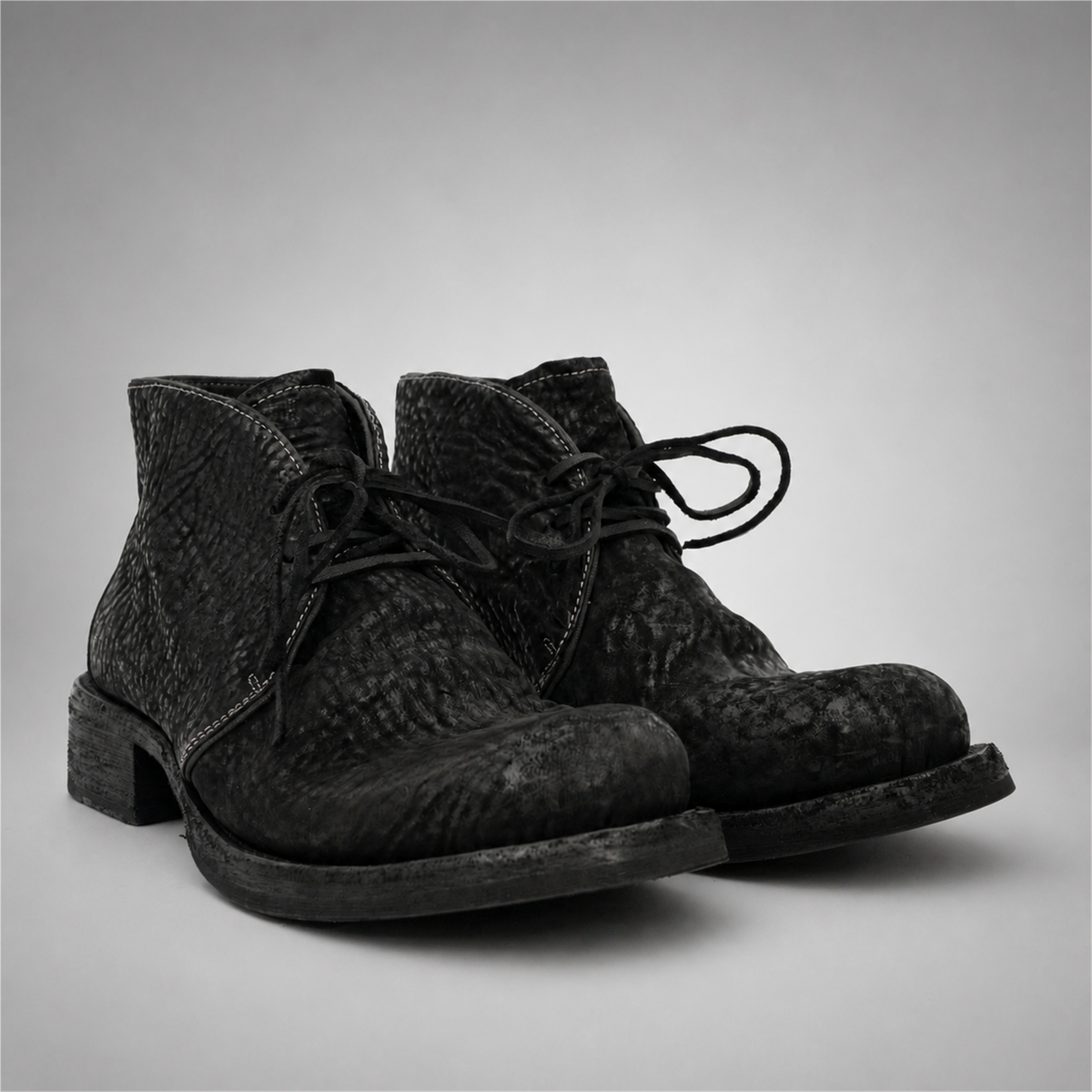 PASCH Holden Chukka Boot in Black Shell Cordovan