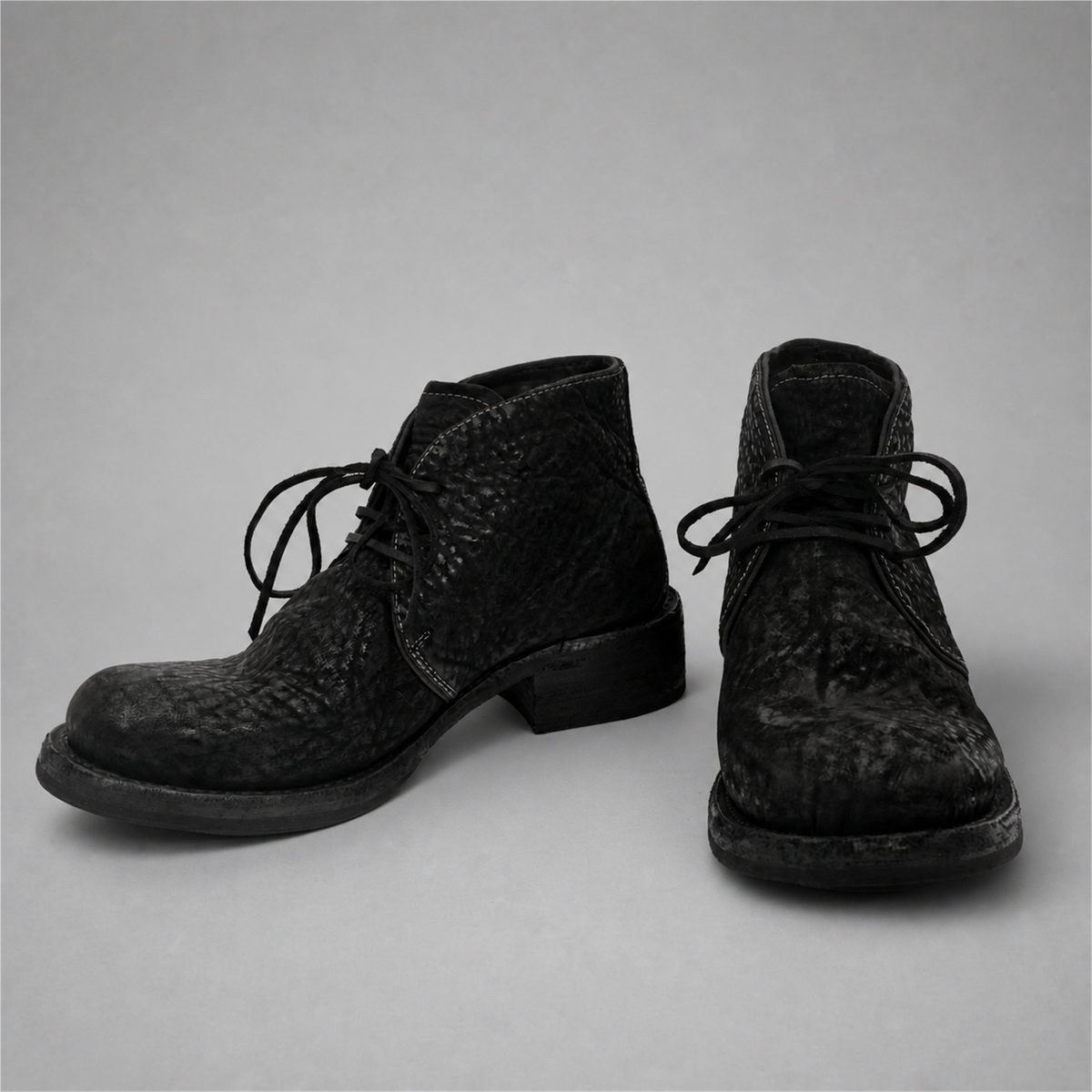 PASCH Holden Chukka Boot in Black Shell Cordovan