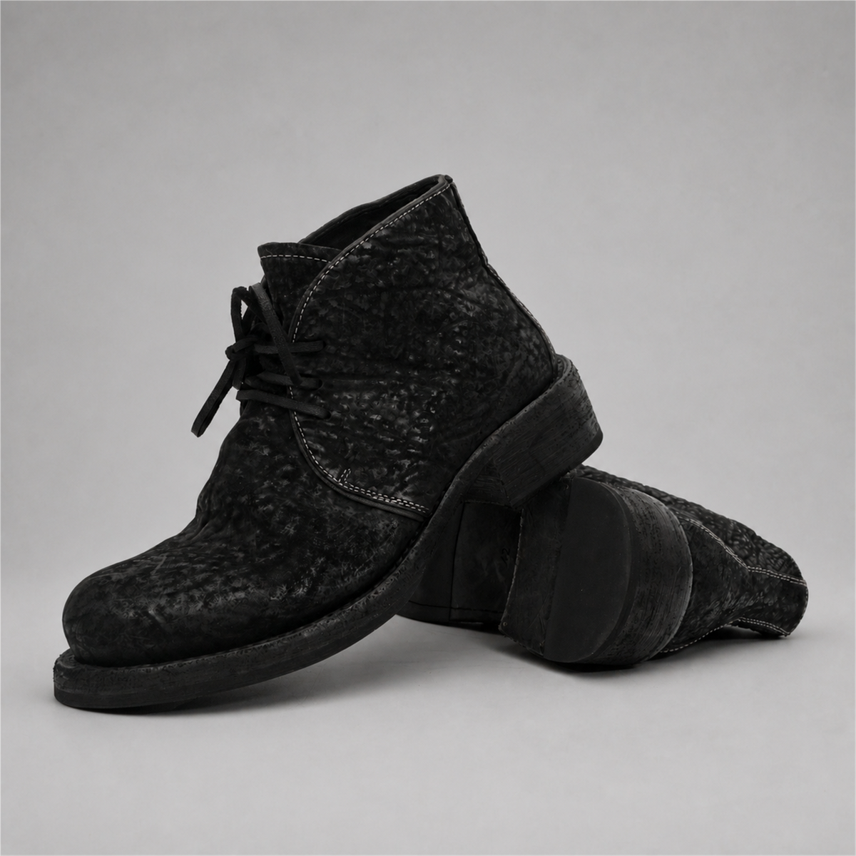 PASCH Holden Chukka Boot in Black Shell Cordovan