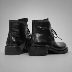 PASCH Mercer Plain-Toe Chukka Boot in Black Shell Cordovan