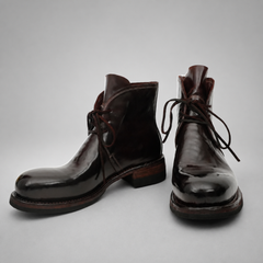 PASCH Mercer Object-Dyed Chukka Boot in Brown Shell Cordovan
