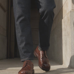 Wellington Longwing Derby - Coffee Brown