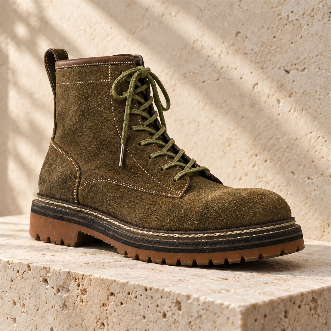 Finished-boot illustration, generated with AI.